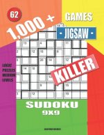 1,000 + Games jigsaw killer sudoku 9x9: Logic puzzles medium levels