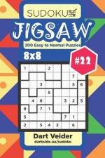 Sudoku Jigsaw - 200 Easy to Normal Puzzles 8x8 (Volume 22)