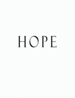 Hope: Black and White Decorative Book to Stack Together on Coffee Tables, Bookshelves and Interior Design - Add Bookish Char