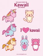 Livro para Colorir de Kawaii para Adultos