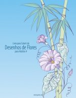 Livro para Colorir de Desenhos de Flores para Adultos 4
