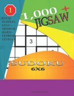 1,000 + sudoku jigsaw 6x6: Logic puzzles easy - medium - hard - extreme levels