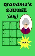 Grandma's Sudoku (Easy): Grandma's Beginners Sudoku, 5x8 Travel Size, Large Print, 120 pages, Two Puzzles Per Page, Gift for Grandparents, Fun