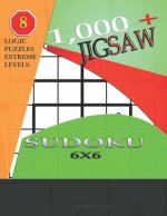 1,000 + sudoku jigsaw 6x6: Logic puzzles extreme levels