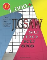 1,000 + sudoku jigsaw 8x8: Logic puzzles easy - medium levels