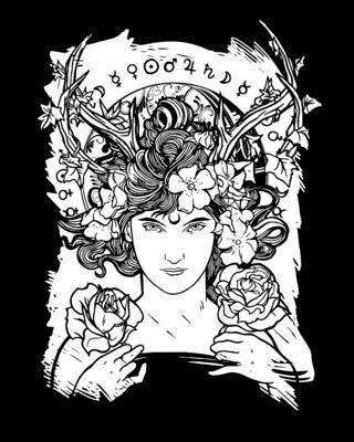 Book of Shadows: Art Nouveau Witch 8