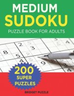 Medium Sudoku Puzzle Book for Adults: Compact Size, Travel-Friendly Sudoku Puzzle Book with 200 Medium Problems and Solutions