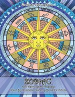Zodiac and Astrological Designs Color By Numbers Coloring Book for Adults