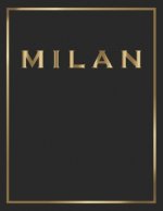 Milan: Gold and Black Decorative Book - Perfect for Coffee Tables, End Tables, Bookshelves, Interior Design & Home Staging Ad