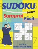 Sudoku Samurai Facil - Volumen 1: Juegos De Lógica Para Adultos