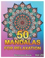 50 Mandalas For Relaxation: Big Mandala Coloring Book for Adults 50 Images Stress Management Coloring Book For Relaxation, Meditation, Happiness a