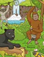 Livro para Colorir de Macacos 3 & 4