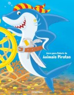 Livro para Colorir de Animais Piratas