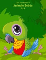 Livro para Colorir de Animais Bebes 3 & 4