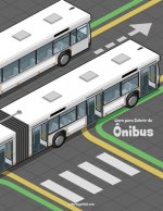 Livro para Colorir de Ônibus