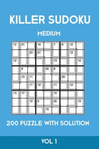 Killer Sudoku Medium 200 Puzzle WIth Solution Vol 1
