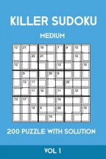 Killer Sudoku Medium 200 Puzzle WIth Solution Vol 1