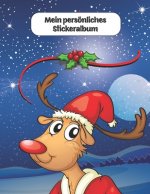 Mein persönliches Stickeralbum: Frohe Weihnachten Stickeralbum Rentier Teddy