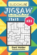Sudoku Jigsaw - 200 Easy to Normal Puzzles 12x12 (Volume 31)