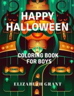 Happy Halloween: Coloring Book For Boys