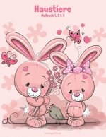 Haustiere Malbuch 1, 2 & 3