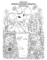 Malbuch mit niedlichen Zendoodle-Saugetiere fur Erwachsene