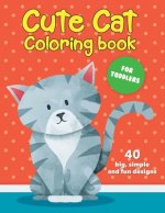 Cute Cat Coloring Book For Toddlers