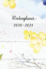 Wochenplaner 2020-2021: Cadmiumgelb Blumen Wochen - und Monatsplaner - Terminkalender Tagesplaner - ein Liebevolles Geschenk für Frauen Kolleg