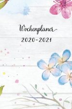 Wochenplaner 2020-2021: Coelinblau Blumen Wochen - und Monatsplaner - Terminkalender Tagesplaner - ein Liebevolles Geschenk für Frauen Kollege