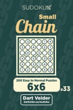 Small Chain Sudoku - 200 Easy to Normal Puzzles 6x6 (Volume 33)