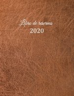 Libro de reservas 2020: Libro de reservas - Calendario de reservas para restaurantes, bistros y hoteles - 370 páginas - 1 día = 1 página - El