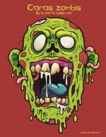 Caras zombis libro para colorear