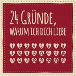 24 Grunde, warum ich dich liebe