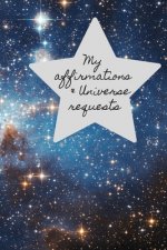 My Affirmations & Universe Requests: Record & track your daily affirmations and sending out request to the universe. Blue & black space design