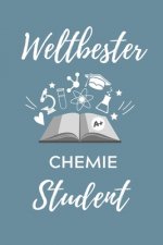 Weltbester Chemie Student: A5 Geschenkbuch KARIERT für Chemie Fans - Geschenk fuer Studenten - zum Schulabschluss - Semesterstart - bestandene Pr