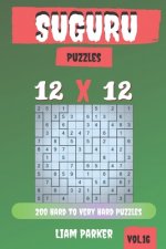 Suguru Puzzles - 200 Hard to Very Hard Puzzles 12x12 vol.16