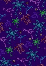 Tropical Geometric Pattern Coloring Notebook for Teens