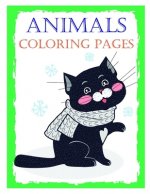 Animals coloring pages: Cute Christmas Animals and Funny Activity for Kids