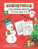 Christmas Coloring Book for Kids Ages 4-8: Fun and Learning Coloring Pages for Preschool, Kindergarten, and School-Age Children with Beautiful Christm
