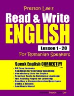 Preston Lee's Read & Write English Lesson 1 - 20 For Romanian Speakers