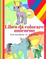 Libro da colorare unicorno per bambini di 3-8 anni