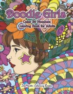 Doodle Girls Color By Numbers Coloring Book for Adults