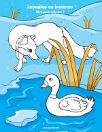 Animales en invierno libro para colorear 1