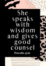 She Speaks with Wisdom and Gives Good Counsel: Pink Animal Print