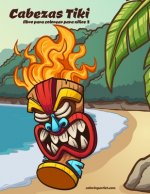 Cabezas Tiki libro para colorear para ninos 2