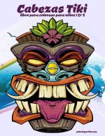 Cabezas Tiki libro para colorear para ninos 1 & 2