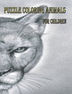 Puzzle Coloring Animals: For Children