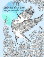 Retratos de pájaros libro para colorear para adultos