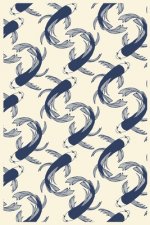 Japanese Koi Pattern: Paper Games Tic Tac Toe (6x9 Inches) with 120 Pages