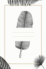 Tropical Floral: Recipe Paper (6x9 Inches) with 120 Pages